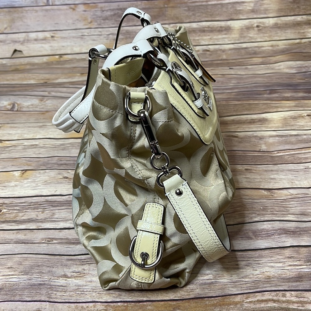 👜Coach Madison Op Art Sateen Carryall - Picture 8 of 16